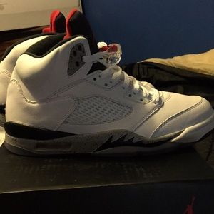 Jordan 5 white cement
